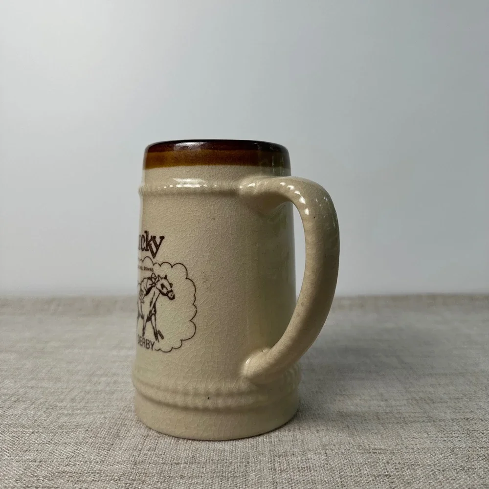 Vintage Kentucky Derby Churchill Downs Stoneware Mug